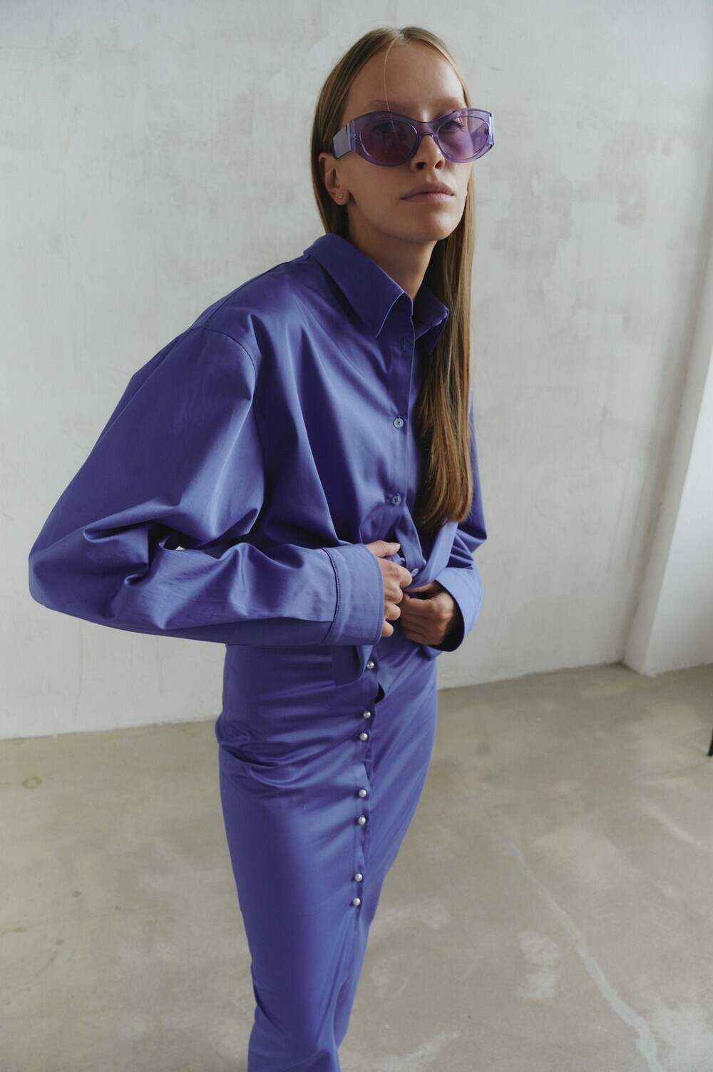 Button down shirt blue